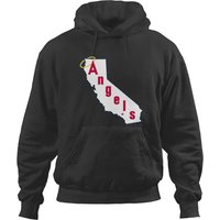 Throwback California Angels Baseball Logo Hoodies