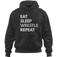 Eat Sleep Wrestle Repeat Hoodies