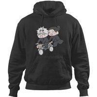 Geto And Gojo Riding Bike Hoodies