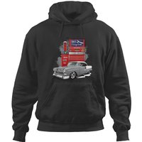 1955 Silver Gray Bel Air Garage Built Hoodies