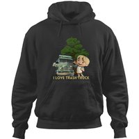 Trash Truck, I Love Trash Truck Active Hoodies
