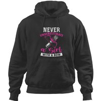 Womens Archery Lover Never Underestimate A Girl With A Bow Hoodies