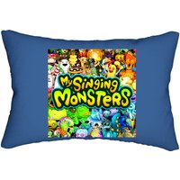 My Singing Monsters Characters And Title Lumbar Pillows