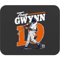 Tony Gwynn Men's Cotton Mouse Pads - San Diego Baseball Tony Gwynn Swing O Wht