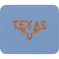 Texas Pride Longhorn Vintage Texas Longhorn Bull Horn White T Mouse Pads