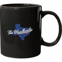 The Woodlands Texas Tx Map T Mugs