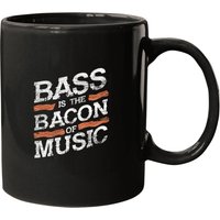 Bacon Of Music Bass Guitarist Bass Guitar Pullover Mugs