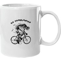 No Compromise Bicycle Race Racer Skeleton Tour Mugs
