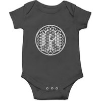 Pretty Lights Flower Of Life Black And White Elect Onesies