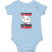 Vintage Y2k Family Guy Stewie I've Stopped Listening Black Onesies