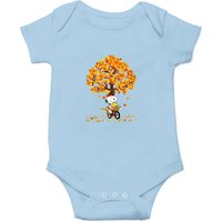 Fall Snoopy Onesies, Snoopy Autumn Leaves Pumpkin Onesies