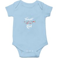 Trumpet Girl Cute Floral Gift For Player Onesies