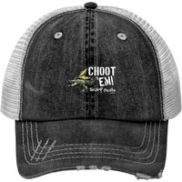 Womens History Swamp People "choot 'em!" V-neck Print Trucker Hats