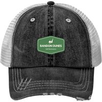 Bandon Dunes In Oregon - Golf Destination Logo Print Trucker Hats