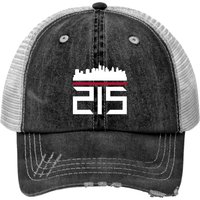 Sharp 215 Philadelphia Skyline Design Men Women Print Trucker Hats