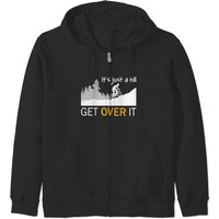 Its Just A Hill Get Over It Zip Hoodies