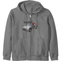 Ssr 2004 Silver Ssr On Front And Back Zip Hoodies