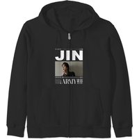 Vintage Jin Unisex Kpop Zip Hoodies