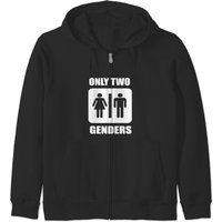Only Two Genders Zip Hoodies