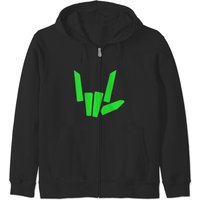 Share The Love Green Logo Zip Hoodies