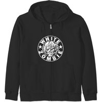 White Zombie White Zip Hoodies