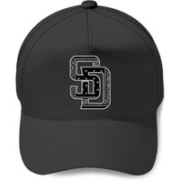 Sd San Diego Black Bandana Design Baseball Caps