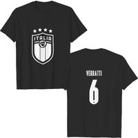 Euro Soccer 2020 Italy #6 Marco Verratti T-shirt