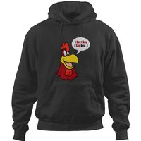 Men_s Foghorn Leghorn T-shirt Black Tee Hoodies