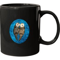 Sea-otters-holding-hands (copy) T-shirt Mugs