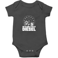 My Blood Type Is Diesel Truck Driving Trucker Trucking Onesies