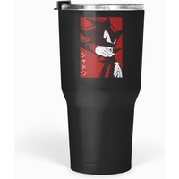 Normal Black Shadow Hedgehog Anime Manga Style Background Red Tumblers 30 Oz