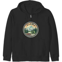 Alaska Alaska State Usa Design Zip Hoodies