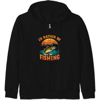 Id Rather Be Fishing Fish Fan Fisherman Pike Perch Fishing Zip Hoodies