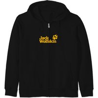 Jack-wolfskin-logo-yellow T-shirt Zip Hoodies