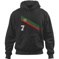 Portugal Soccer Number 7 Portugese Football Sports Hoodies