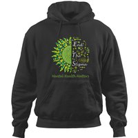 End The Stigma Mental Health Matters Ribbon Aeness Gifts Hoodies
