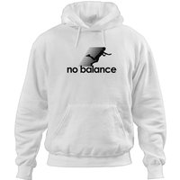 No Balance Black Logo Hoodies