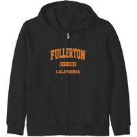Fullerton California Ca Vintage State Athletic Style Zip Hoodies Zip Hoodies
