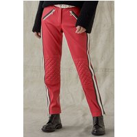 Belstaff Pace Trouser Red/black/off White Maat: 46 | Leren broeken Outlet | Dames | Zwart