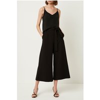French Connection Whisper Belted Culottes Black Maat: 6 | Wijde Broeken Outlet | Dames | Zwart
