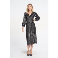 Ibana Mojito Anthracite Maat: 34 | Midi Jurken Outlet | Dames | Zwart