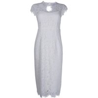 IVY OAK Lace Shift Dress Midi Snow White Maat: 34 | Midi Jurken Outlet | Dames | Wit