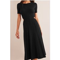 Boden Cut Out Knitted Midi Dress Black Maat: 22R | Midi Jurken Outlet | Dames | Zwart