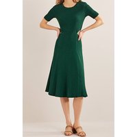 Boden Cut Out Knitted Midi Dress Emerald Night Maat: 22R | Midi Jurken Outlet | Dames | Groen