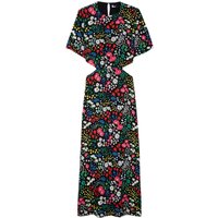 The Kooples Long Dress With Short Sleeves With Backless Multicolor Maat: 34 | Maxi Jurken Outlet | Dames