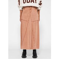 10DAYS Maxi Skirt Tencel Saddle Brown Maat: M | Spijkerrokken Outlet | Dames | Roze
