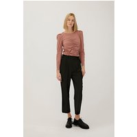 ZENGGI Gathered Top Rose Vale Maat: XXL | Blouses Outlet | Dames | Zwart