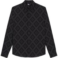 The Kooples Chemise Slim D Black White Maat: XS | Casual Overhemden Outlet | Heren | Zwart