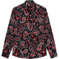 The Kooples Chemise A Manches Longues Col Classique Black - Red Maat: XS | Casual Overhemden Outlet | Heren | Zwart