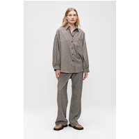 ZENGGI Elvi Wide Shirt Hunter Green Maat: S | Overhemden Outlet | Dames | Beige
